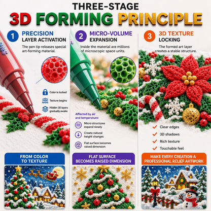 Save 50% by ordering today丨IEY® 3D Relief Art Pen🎨 – Turn Flat Drawings Into Touchable 3D Art