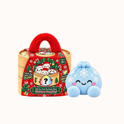 💥Last day 50% off 丨 Toaimer® Christmas Mood-Changing Dumpling Plush Set with Steamer Gift Box🎄