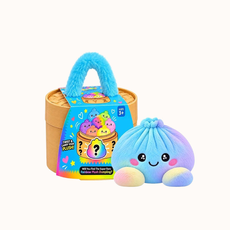 💥Last day 50% off 丨 Toaimer® Christmas Mood-Changing Dumpling Plush Set with Steamer Gift Box🎄