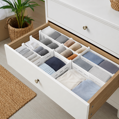 BVJ® Adjustable Drawer Dividers – Create Neater Storage in Minutes