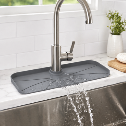 BVJ® Silicone Faucet Splash Guard – Keep Your Sink Area Dry & Tidy