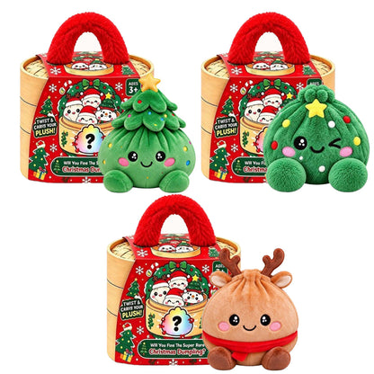 💥Last day 50% off 丨 Toaimer® Christmas Mood-Changing Dumpling Plush Set with Steamer Gift Box🎄