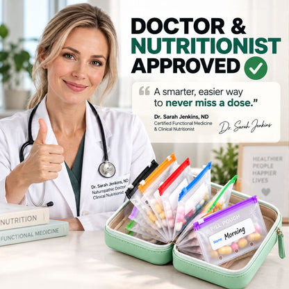 Modular Wellness Wallet – 7-Day Travel Pill & Vitamin Organizer Case (OFFER)