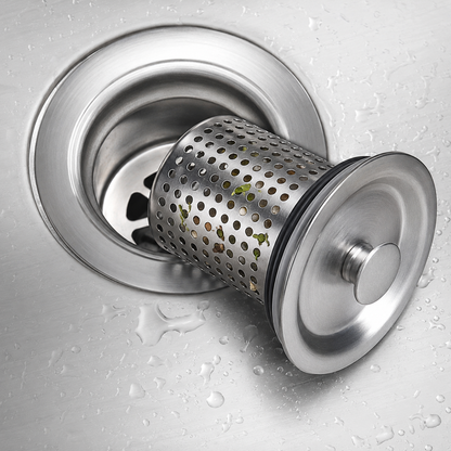 BVJ® Pop-Up Sink Strainer – Catch Debris Before It Clogs Your Drain