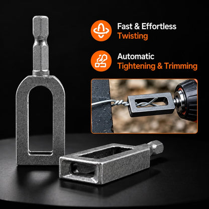 🧰BVJ® Steel Wire Twisting Tool for Drill - Fast Tightening & Auto Trimming Wire Twist Attachment