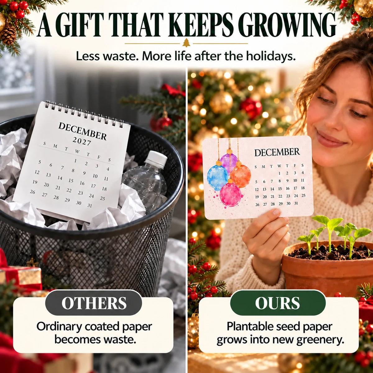 💥 Holiday Early-Bird Special: Last Day to Save 50%丨IEY®  Eco-Friendly, Plantable "Everlasting" Seed Calendar 2027🪴