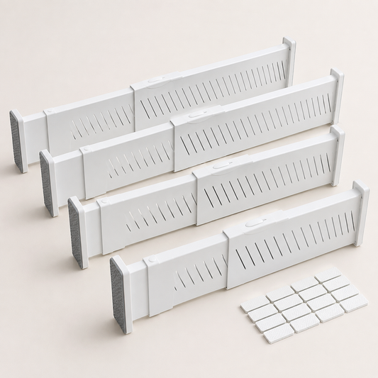 BVJ® Adjustable Drawer Dividers – Create Neater Storage in Minutes