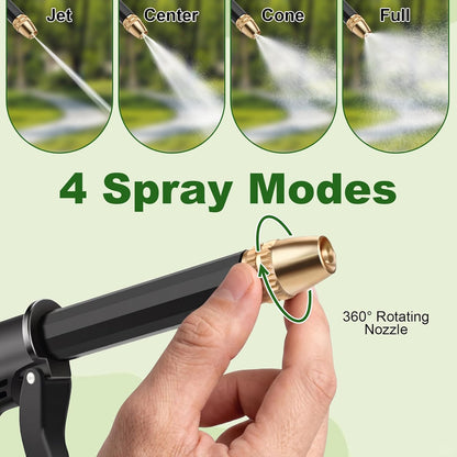 BVJ® Portable High Pressure Water Sprayer, Adjustable Garden Hose Nozzle Sprayer, Car Washing & Maintenance Tool