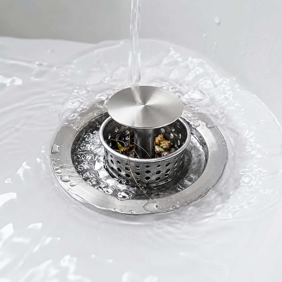 BVJ® Pop-Up Sink Strainer – Catch Debris Before It Clogs Your Drain