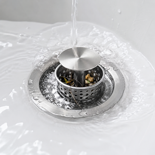 BVJ® Pop-Up Sink Strainer – Catch Debris Before It Clogs Your Drain
