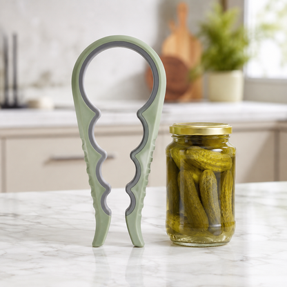 BVJ® Easy-Grip Jar & Bottle Opener – Open Tight Lids With Less Effort