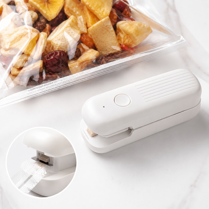 BVJ® 2-in-1 Mini Bag Sealer & Cutter – Keep Snacks Fresher for Longer