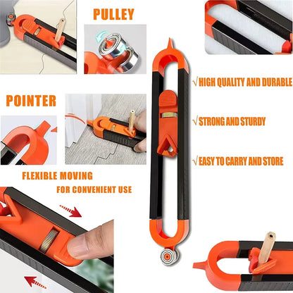 BVJ® Contour Gauge Scribe Tool with Lock and Pencil