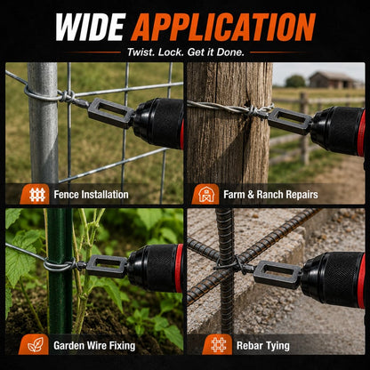 🧰BVJ® Steel Wire Twisting Tool for Drill - Fast Tightening & Auto Trimming Wire Twist Attachment