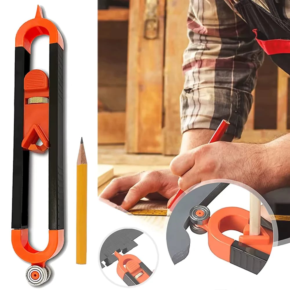 BVJ® Contour Gauge Scribe Tool with Lock and Pencil