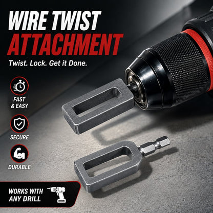 🧰BVJ® Steel Wire Twisting Tool for Drill - Fast Tightening & Auto Trimming Wire Twist Attachment