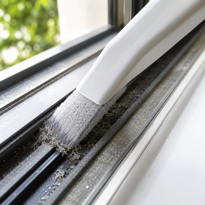 BVJ® Window Track Cleaning Brush – Clean Dusty Grooves With Less Mess