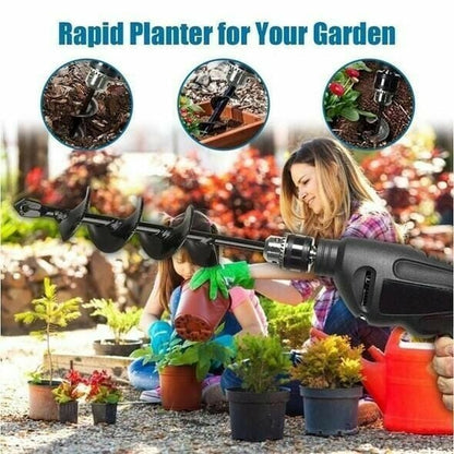 🌞 BVJ® Fris De Lente In Met 50% Korting!Tuinboor Spiraalboor voor Boormachine – Snel en Moeiteloos Planten van Bloembollen en Zaailingen